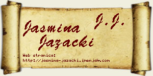 Jasmina Jazački vizit kartica